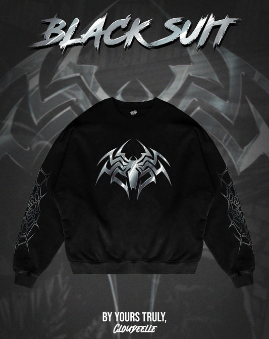 "Black Suit" - Oversized Crewneck