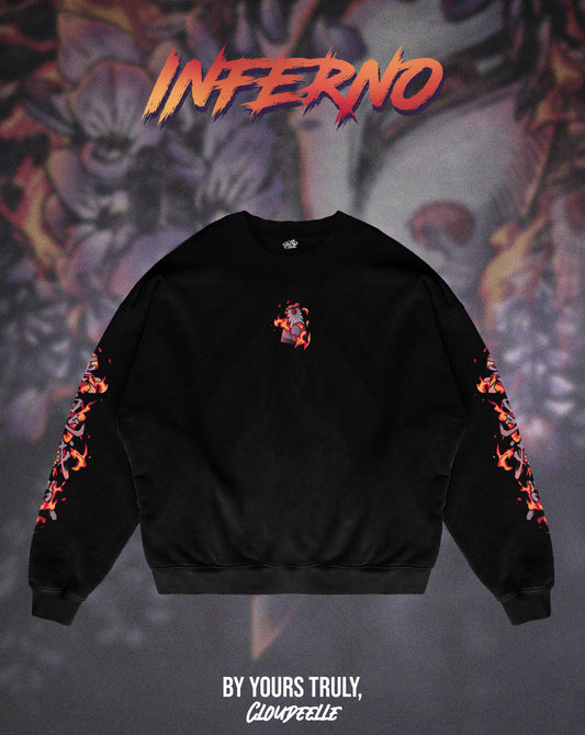 "Inferno" - Oversized Crewneck