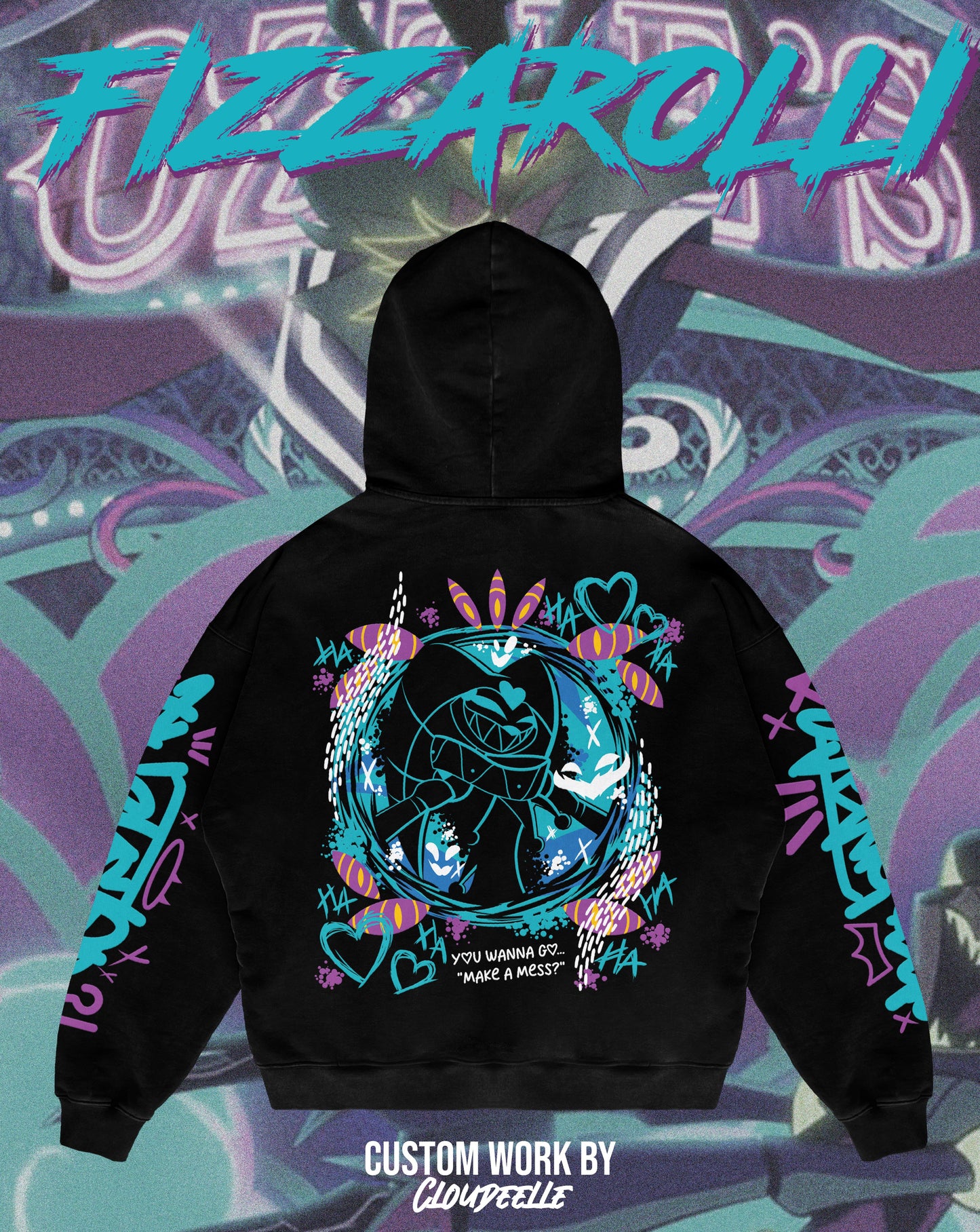 "Fizzarolli" - Oversized ZIP-UP Hoodie