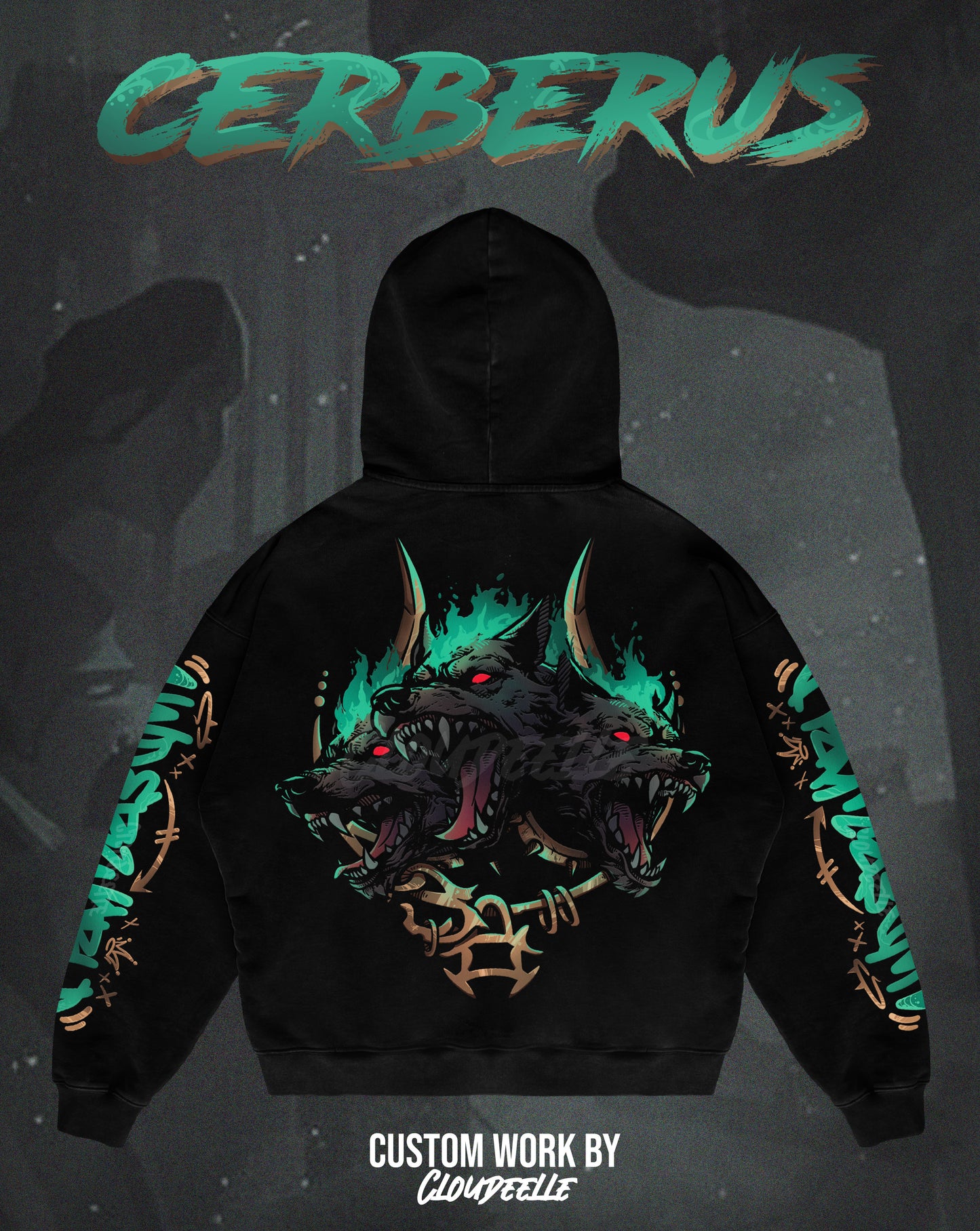 "Hade's Cerberus" - Oversized Hoodie