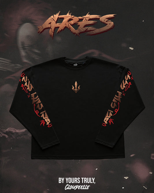 "Ares" - Oversized Boxy LS Tee