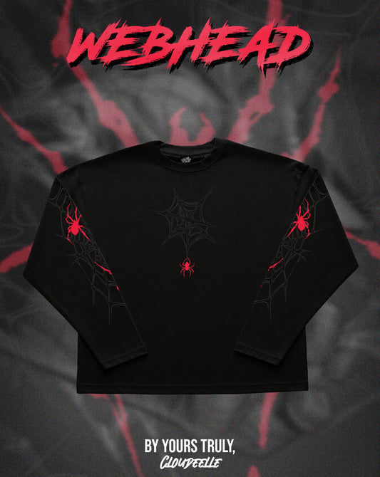 "Webhead" - Oversized Boxy LS Tee