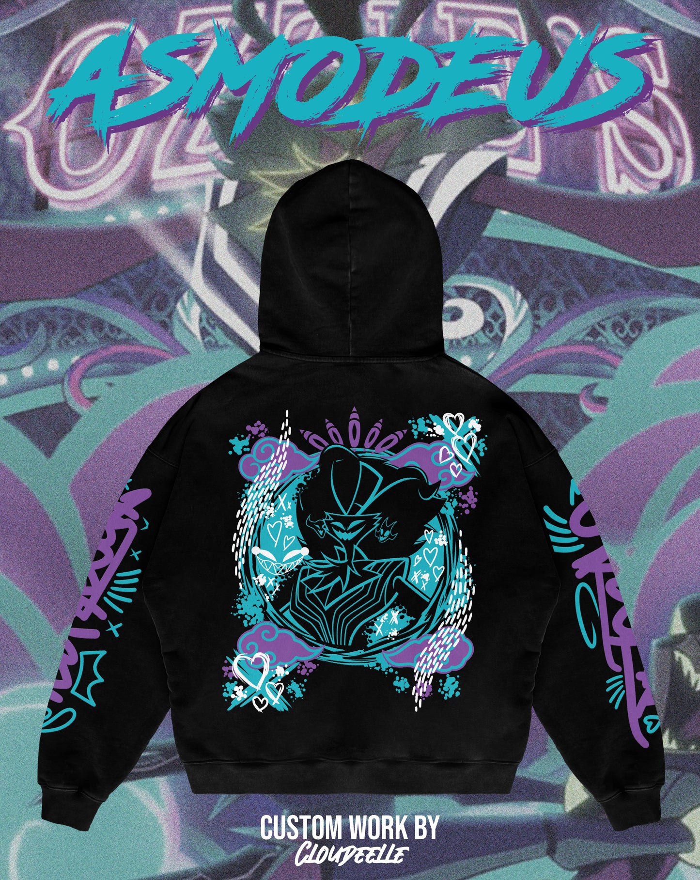 "Asmodeus" - Oversized ZIP-UP Hoodie