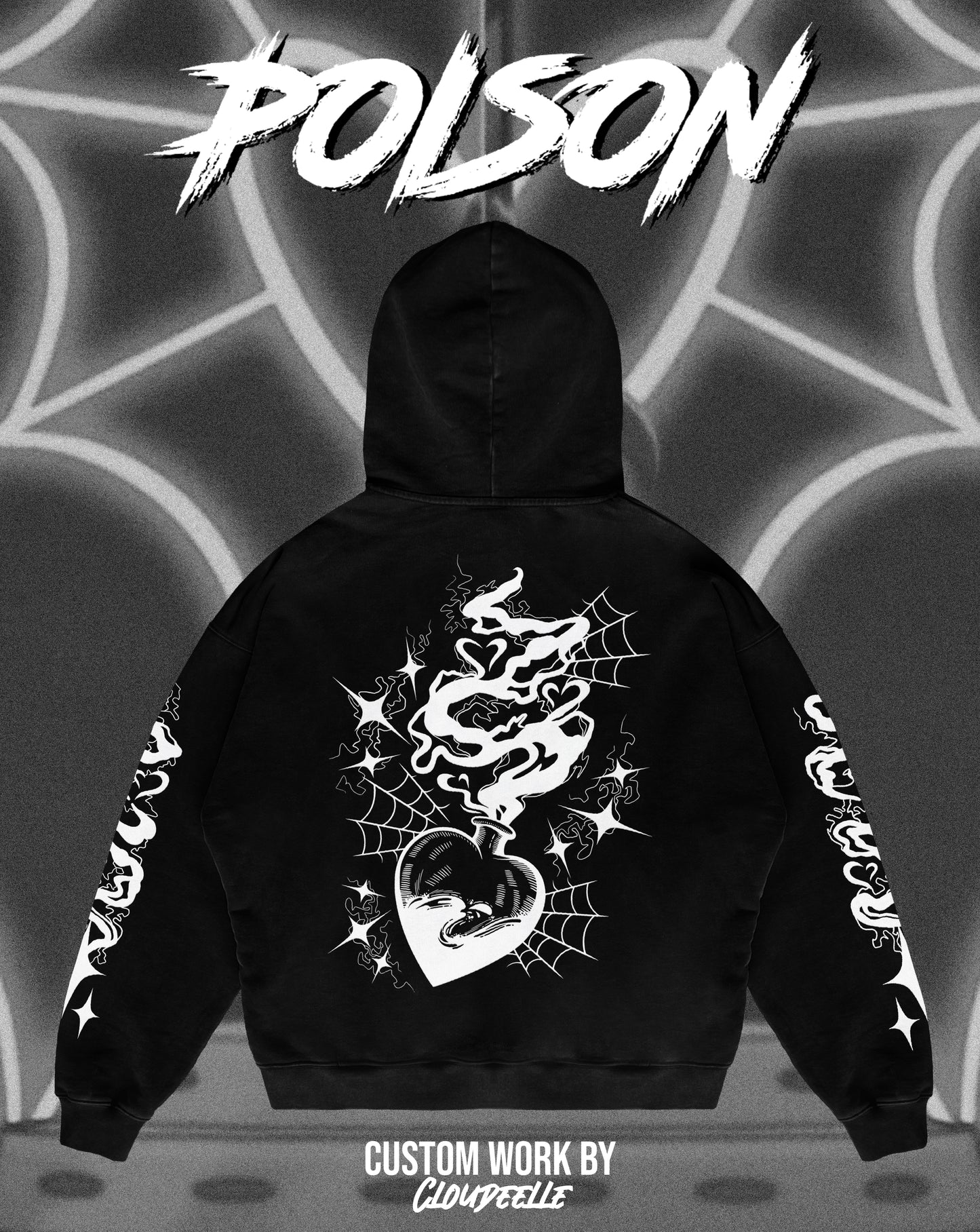 "Poison" - Oversized ZIP-UP Hoodie