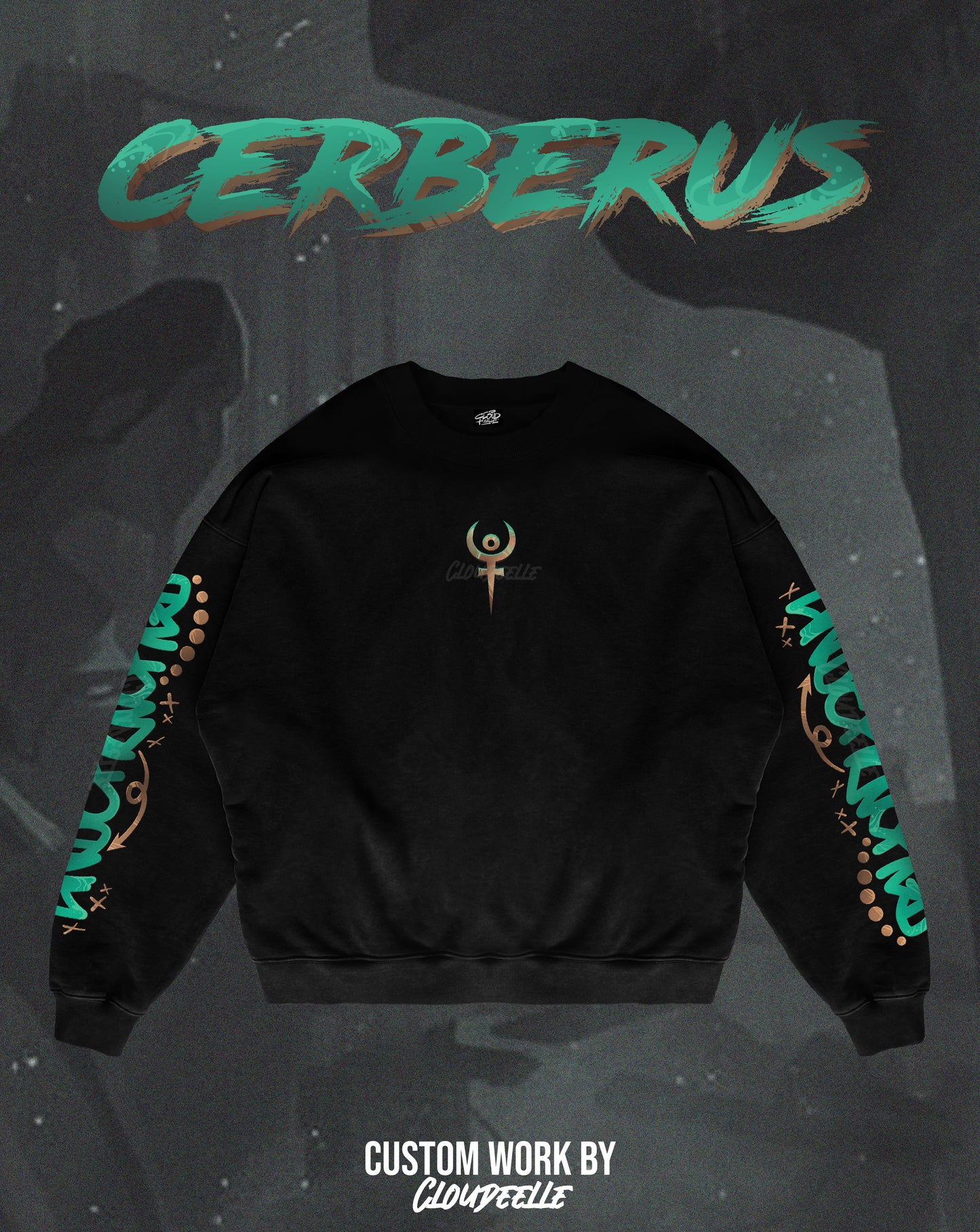 "Hade's Cerberus" - Oversized Crewneck