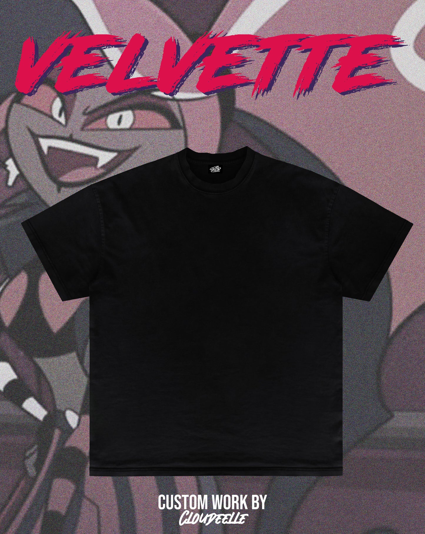 "Velvette" - Oversized Tee