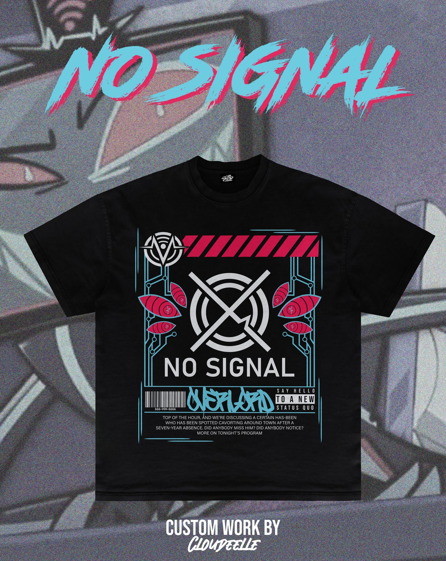 "No Signal" - Oversized Tee
