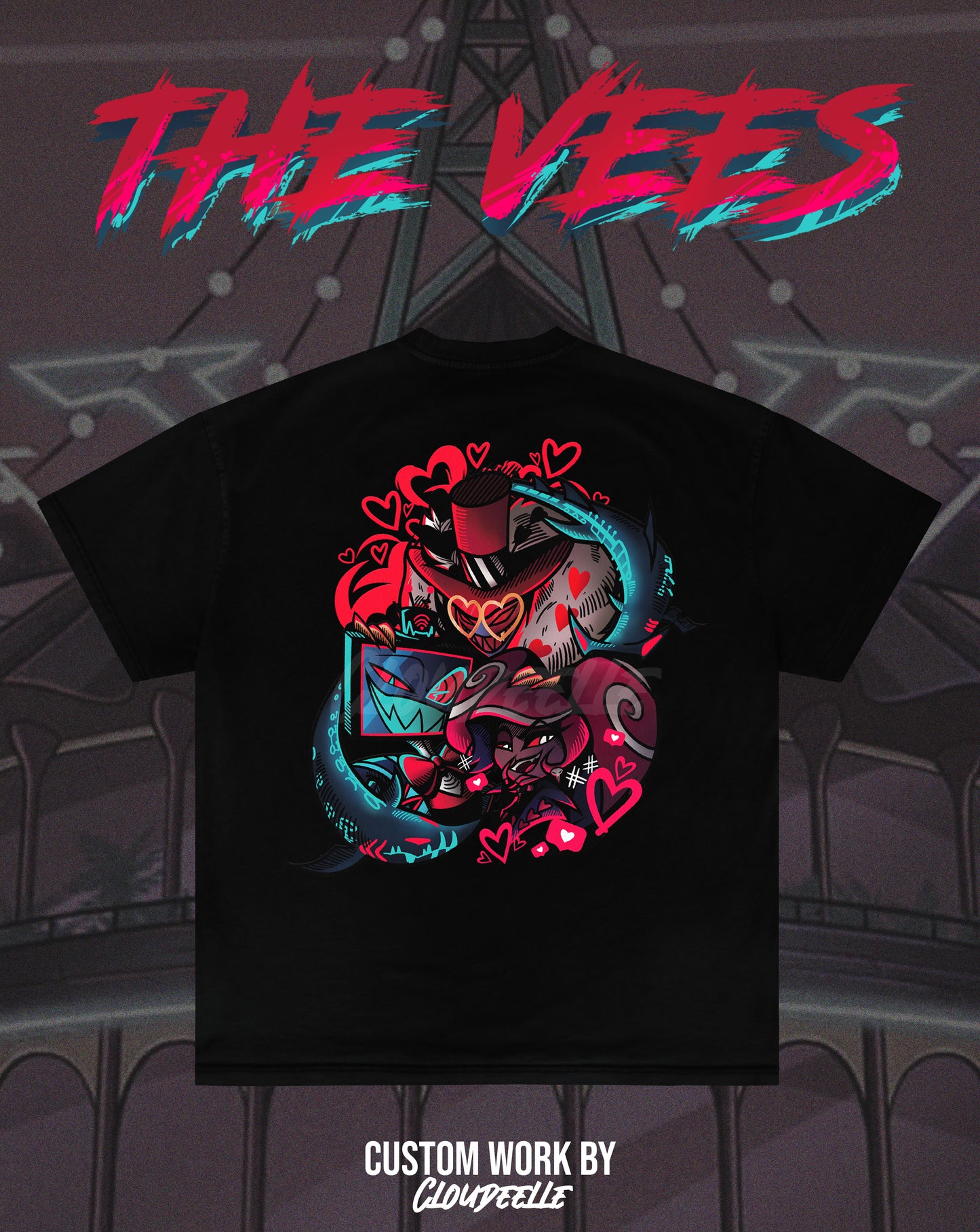 "The Vees" - Oversized Tee