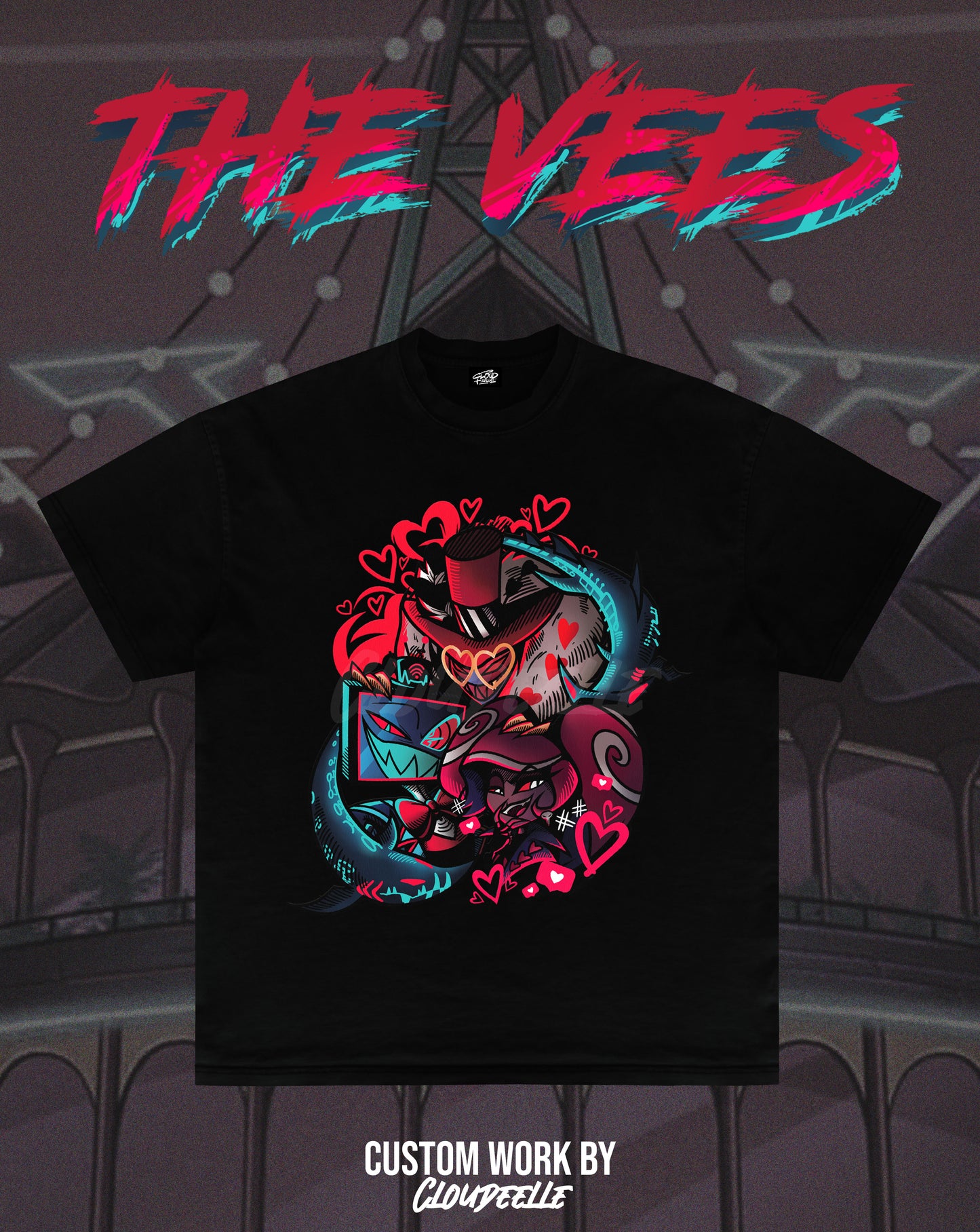 "The Vees" - Oversized Tee