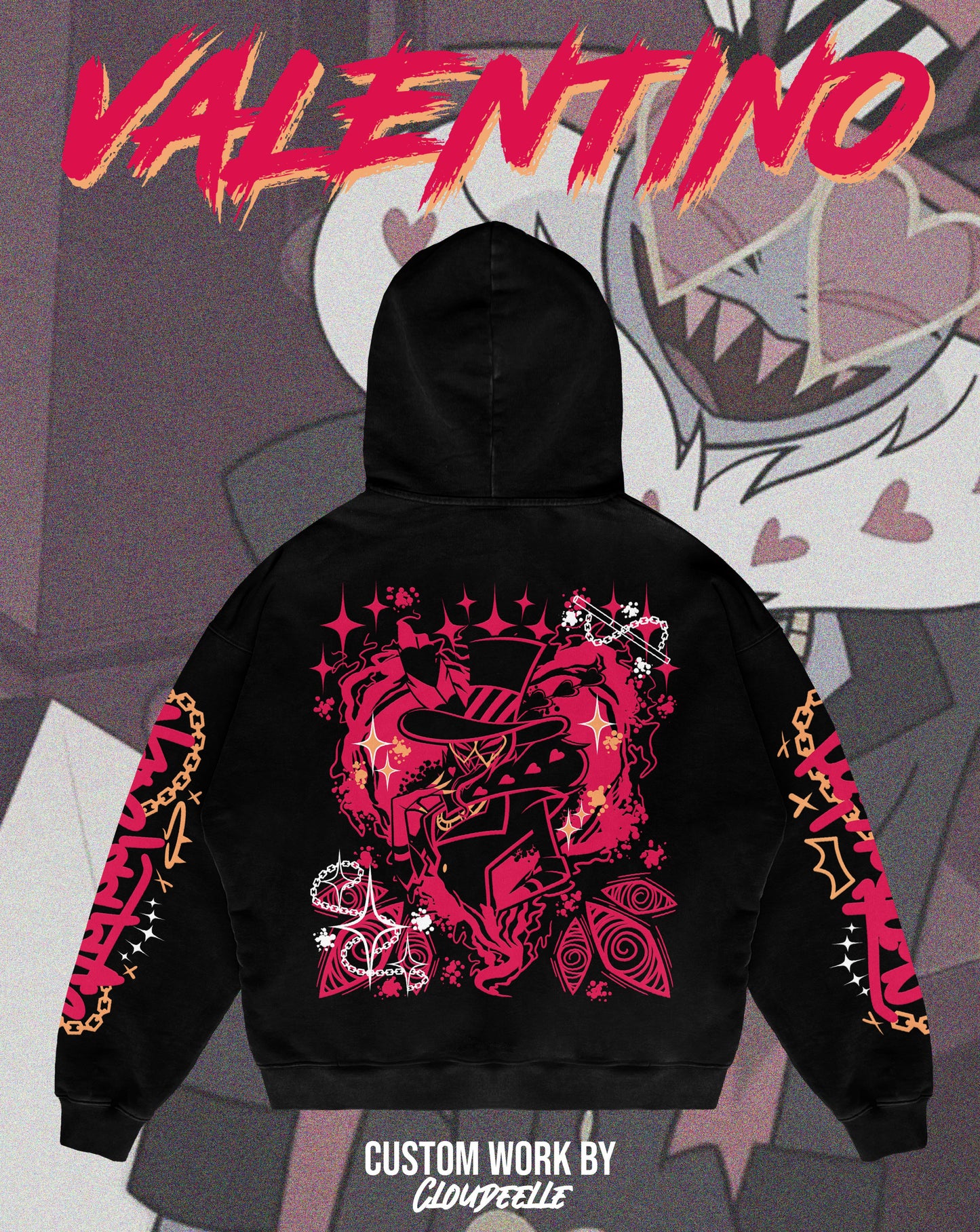 "Valentino" - Oversized ZIP-UP Hoodie