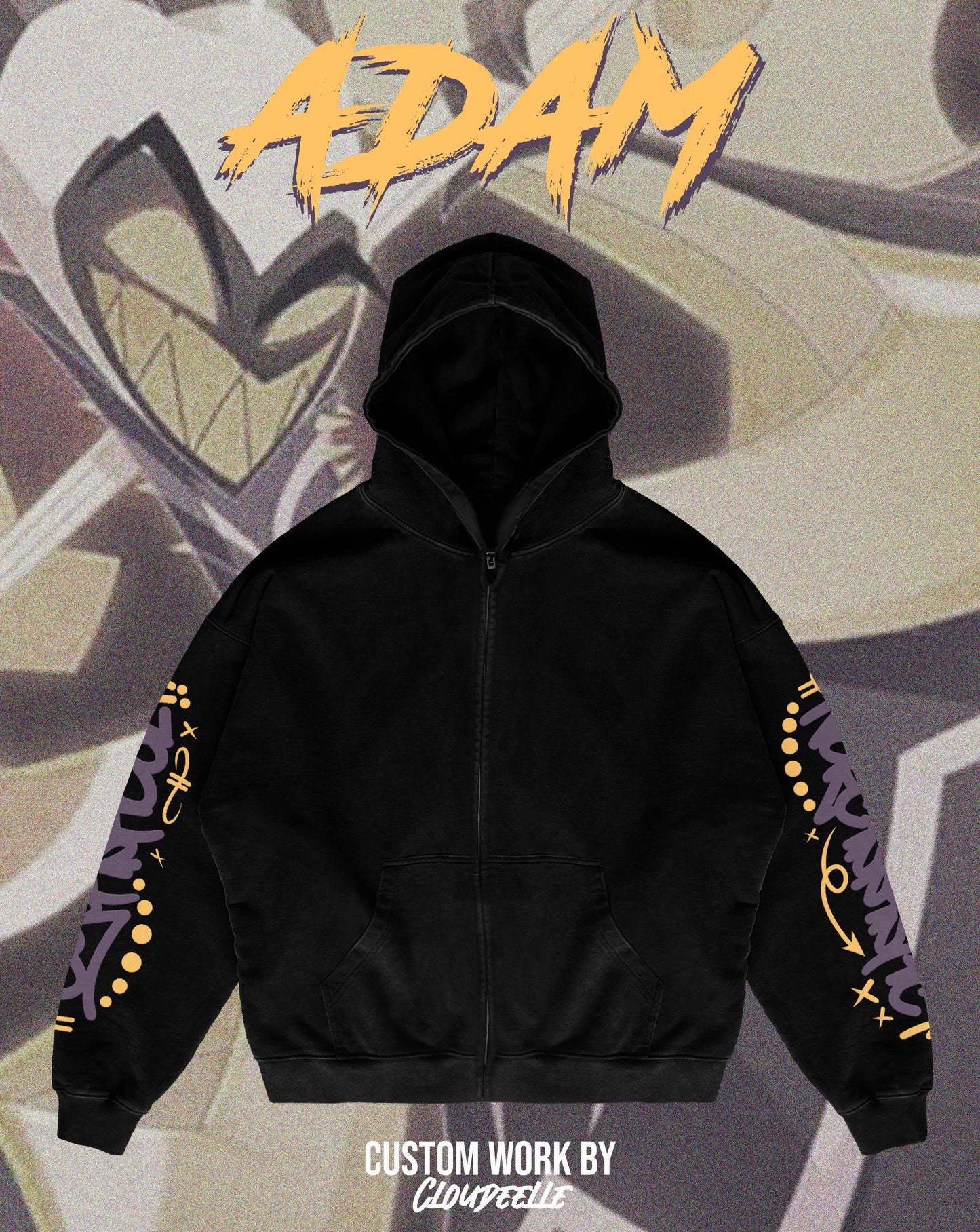 "Adam" - Oversized ZIP-UP Hoodie