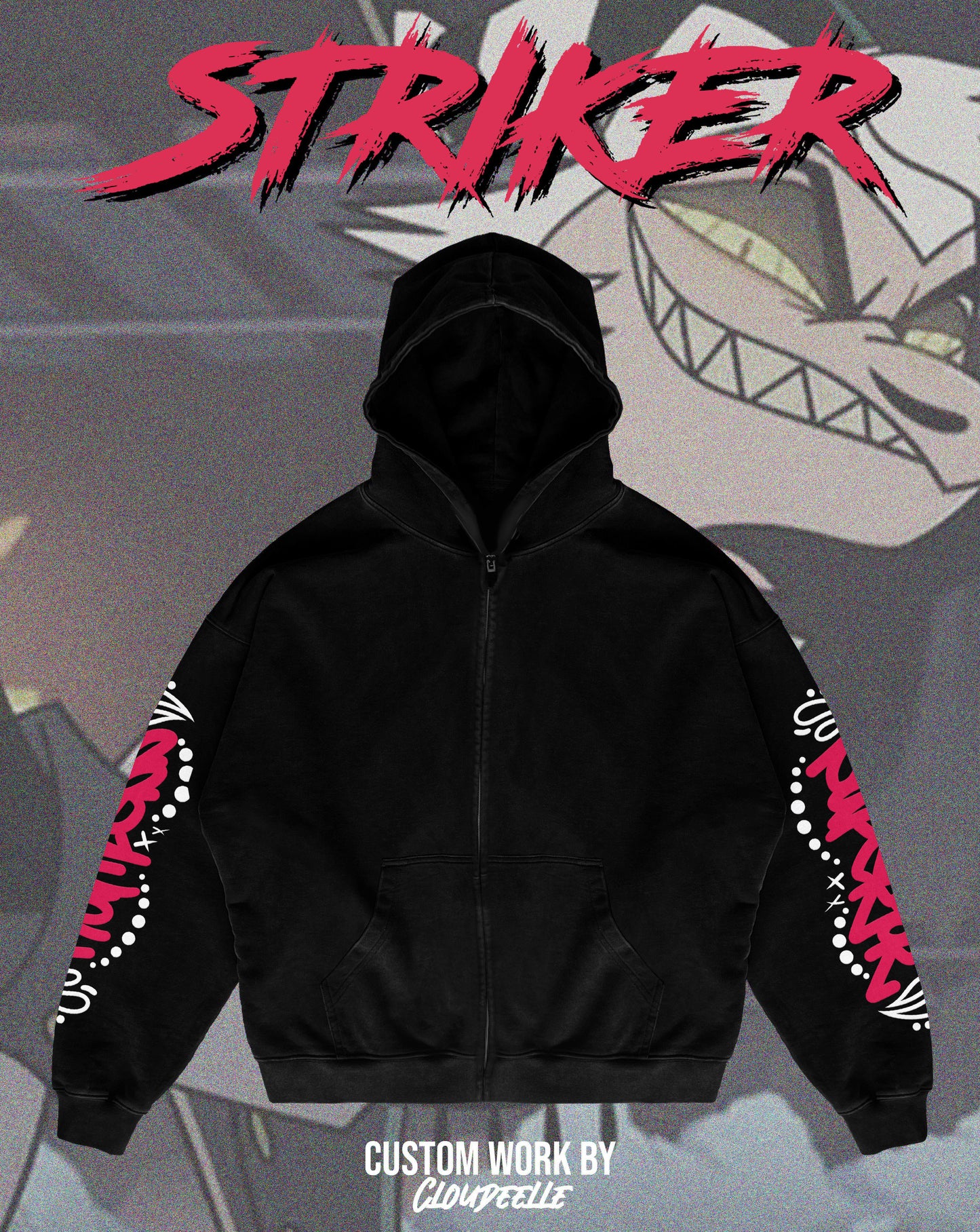 "Striker" - Oversized ZIP-UP Hoodie