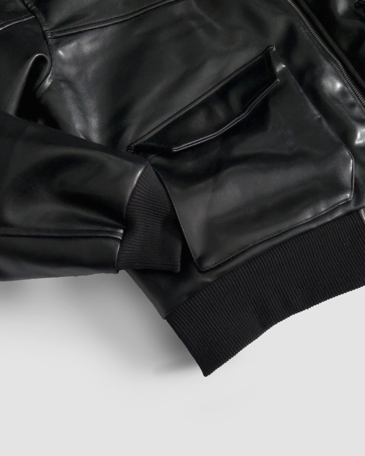 "NC Legend" - PU Leather Jacket (Ready To Ship)