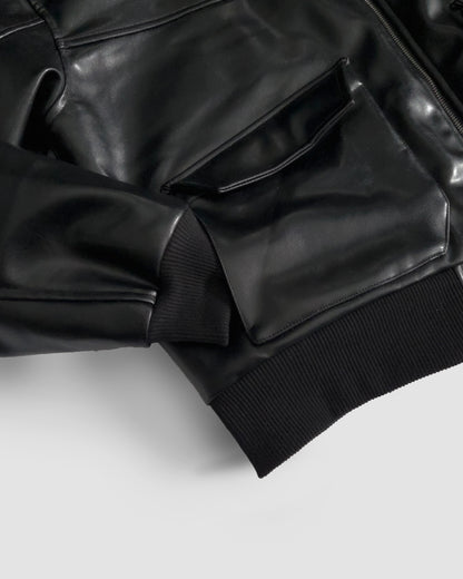 "NC Legend" - PU Leather Jacket (Ready To Ship)