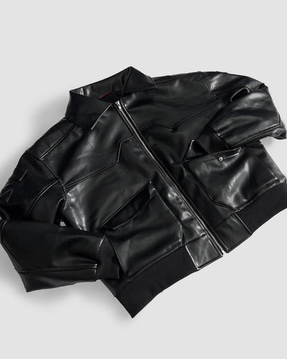"NC Legend" - PU Leather Jacket (Ready To Ship)