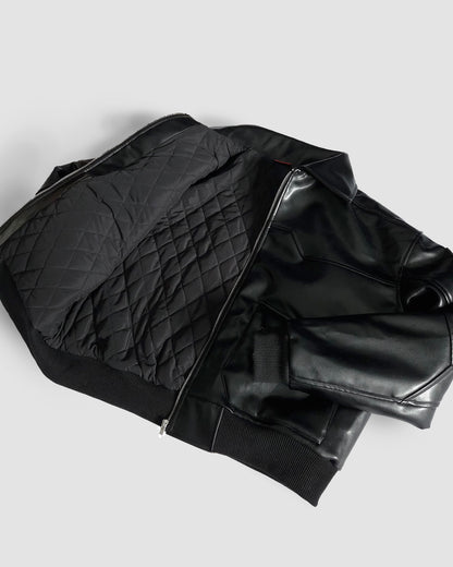 "NC Legend" - PU Leather Jacket (Ready To Ship)