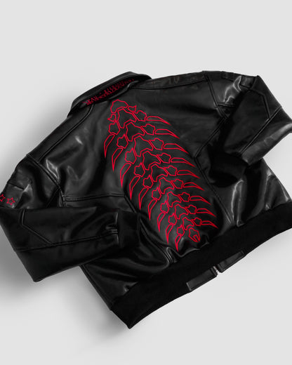 "NC Legend" - PU Leather Jacket (Ready To Ship)