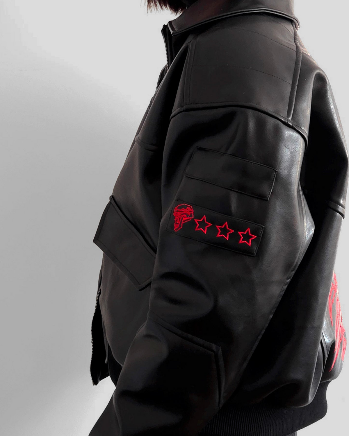 "NC Legend" - PU Leather Jacket (Ready To Ship)
