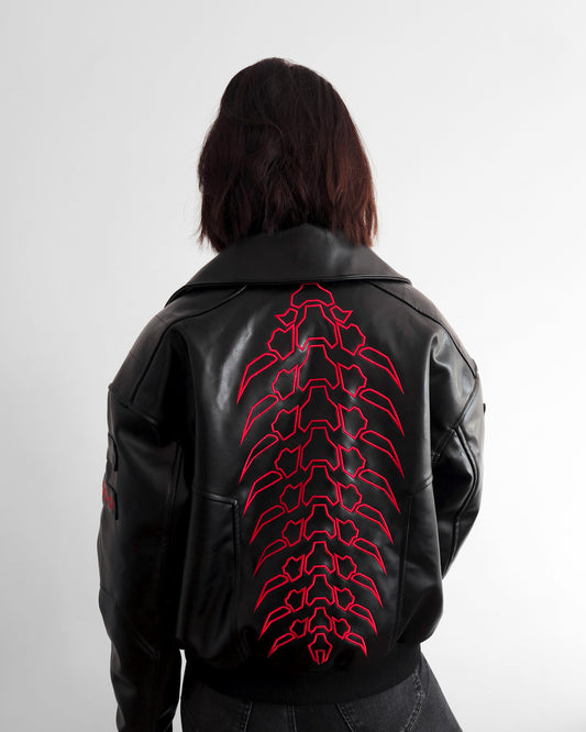 "NC Legend" - PU Leather Jacket (Ready To Ship)