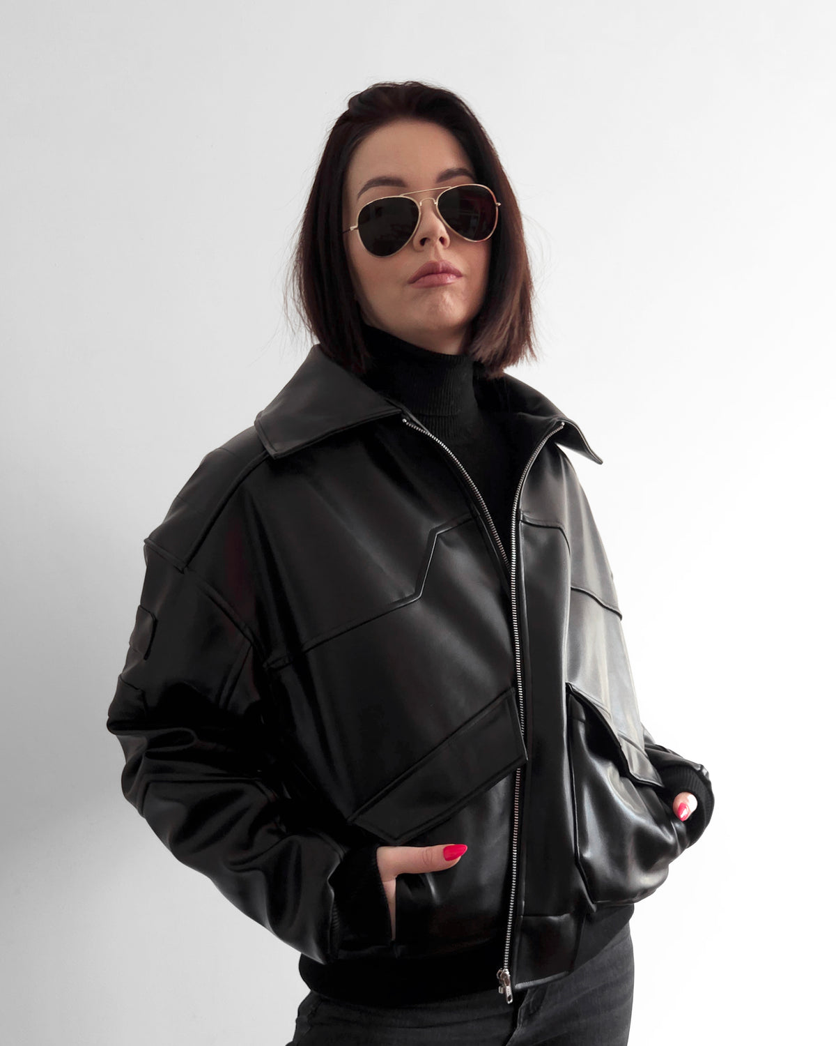 "NC Legend" - PU Leather Jacket (Ready To Ship)