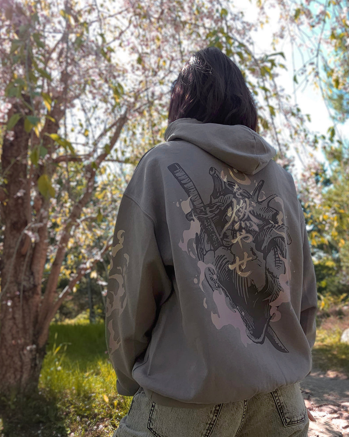 "Blazing Heart" - Oversized Hoodie
