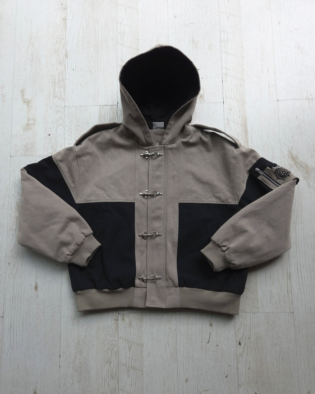 "The Cleaners" - Canvas Clasp Bomber Jacket