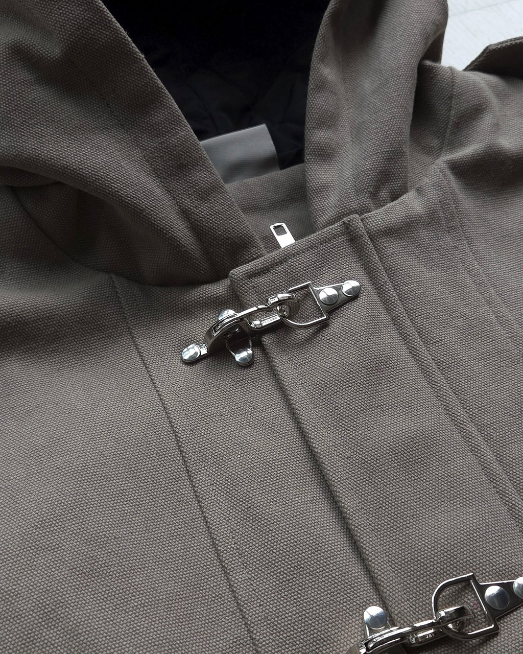 "The Cleaners" - Canvas Clasp Bomber Jacket