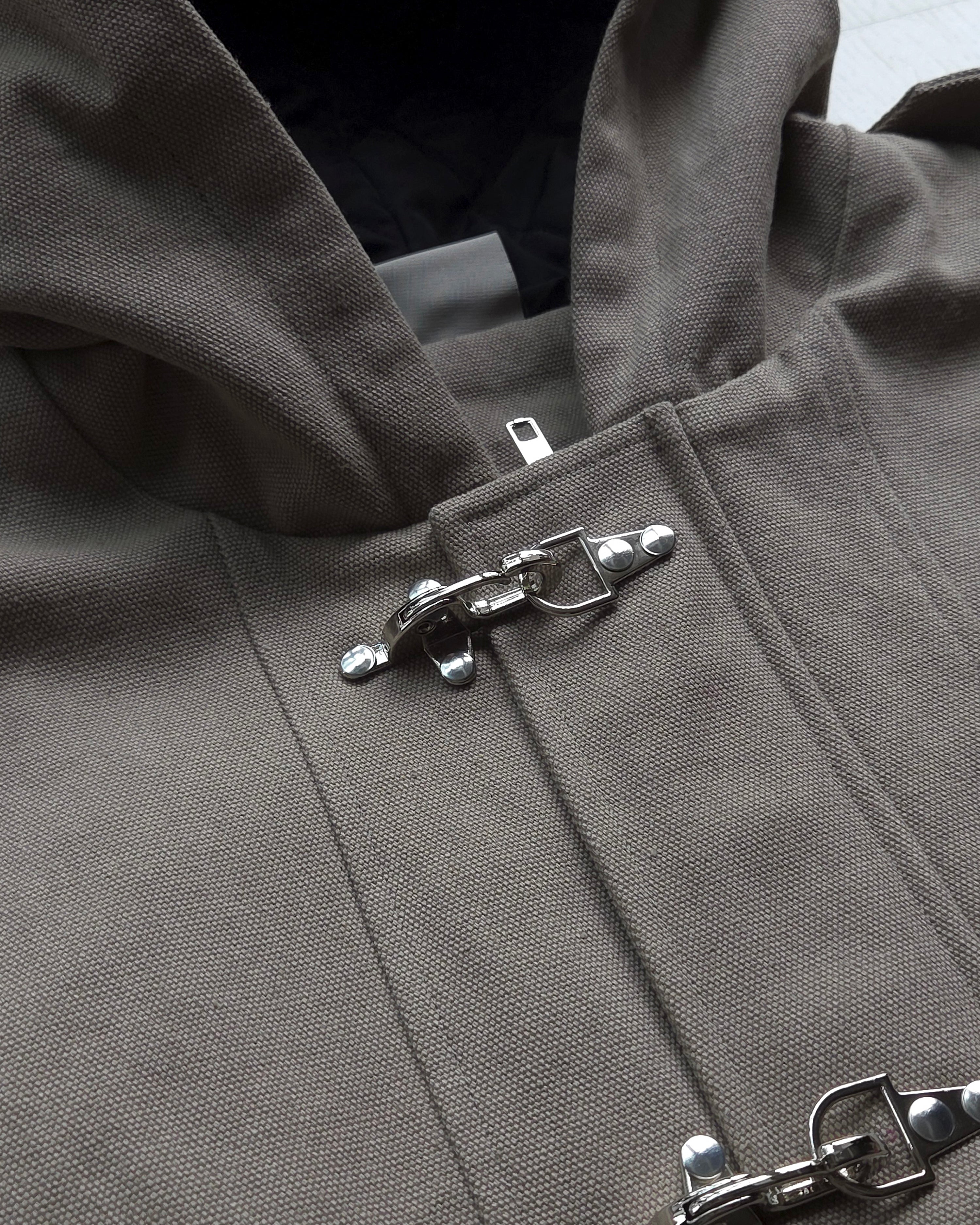 "The Cleaners" - Canvas Clasp Bomber Jacket
