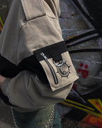 "The Cleaners" - Canvas Clasp Bomber Jacket