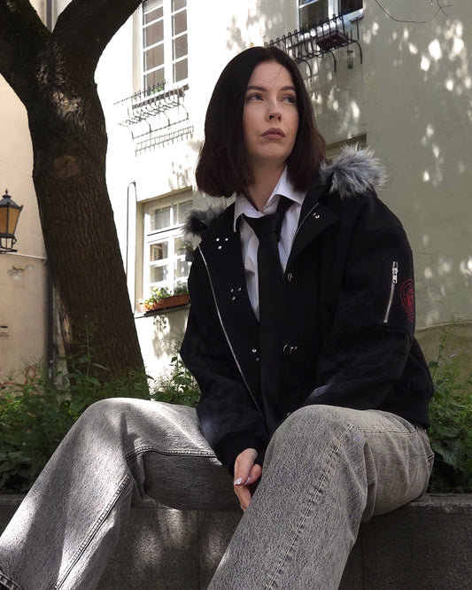 "The Ten Shadows" - Canvas Clasp Bomber Jacket