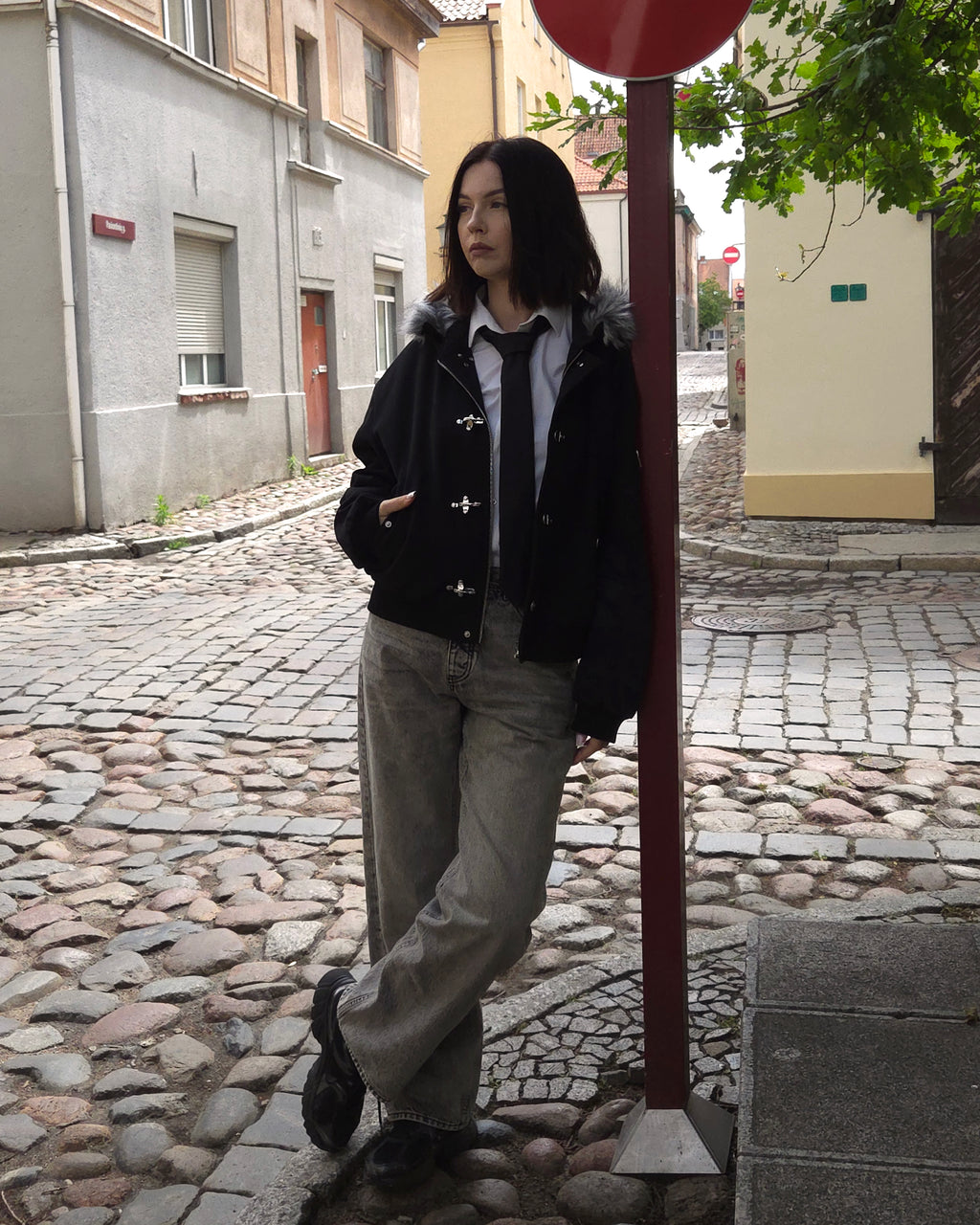 "The Ten Shadows" - Canvas Clasp Bomber Jacket