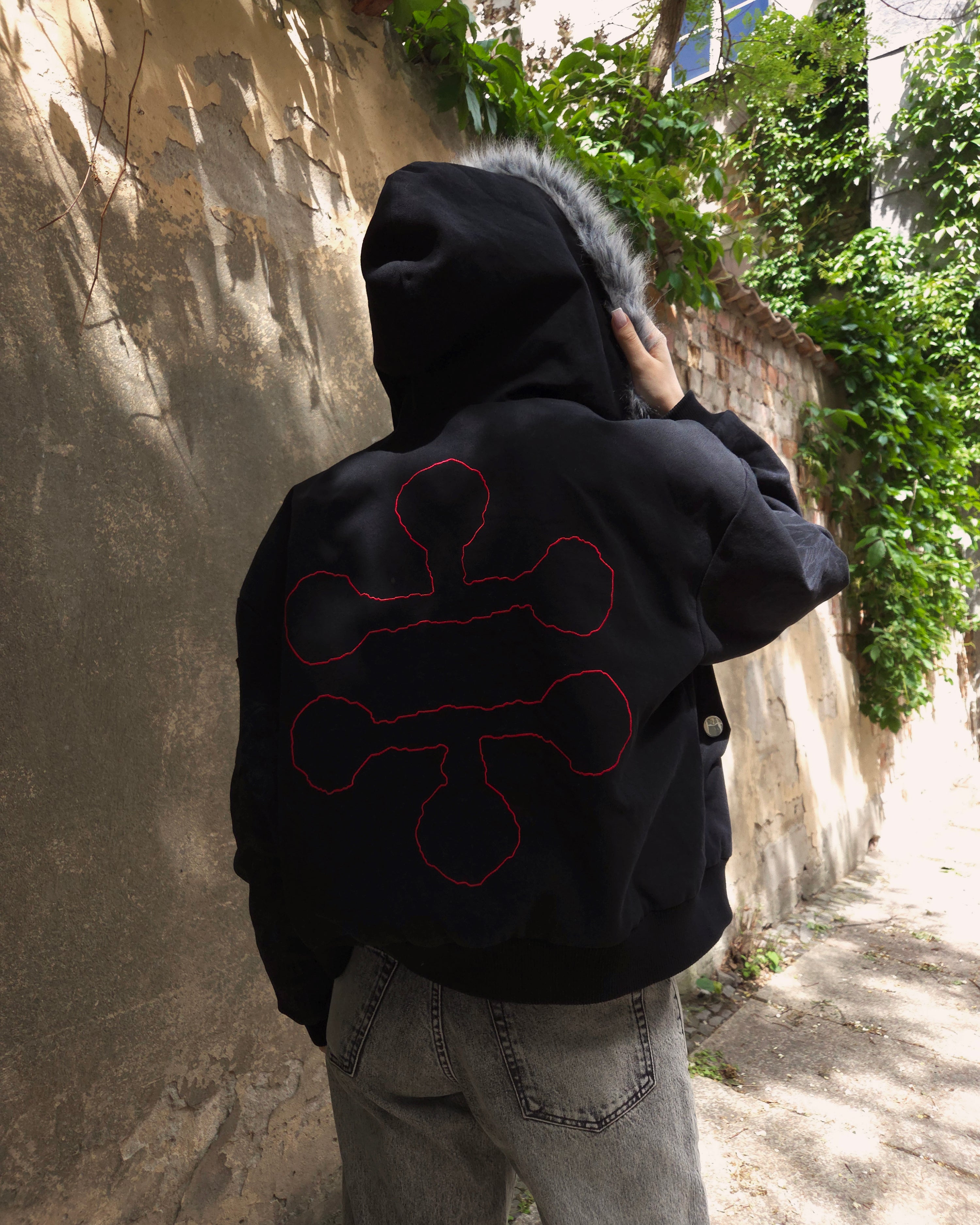 "The Ten Shadows" - Canvas Clasp Bomber Jacket