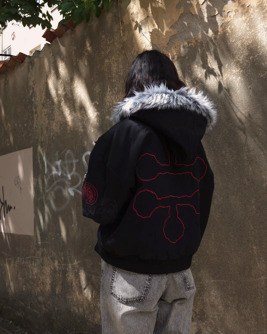 "The Ten Shadows" - Canvas Clasp Bomber Jacket