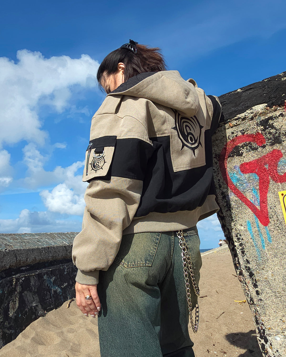 [DEFECTED] "The Cleaners" - Canvas Clasp Bomber Jacket (Ready To Ship)
