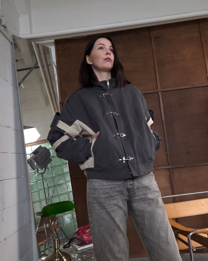 "The Raiders" - Canvas Clasp Bomber Jacket