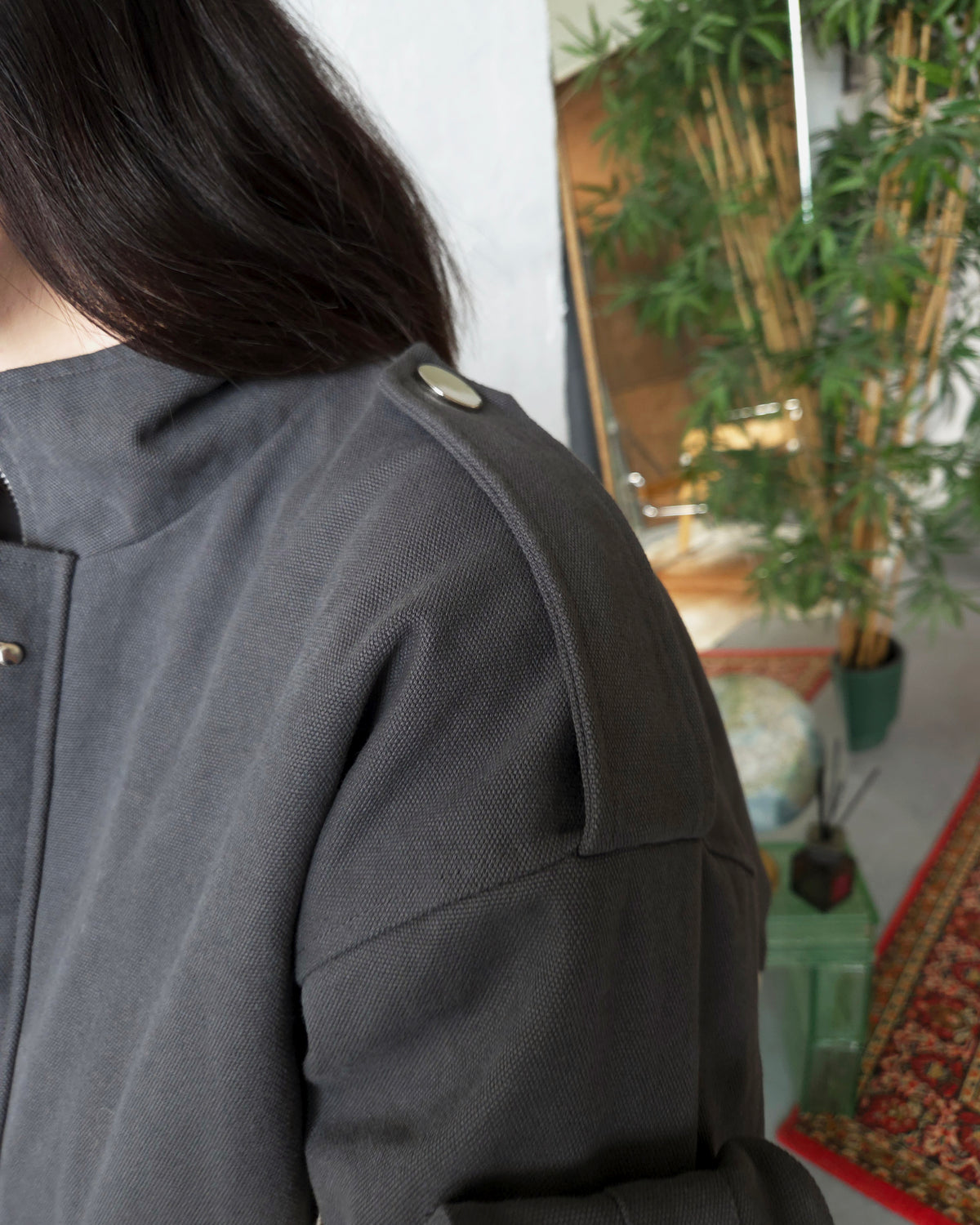 "The Raiders" - Canvas Clasp Bomber Jacket