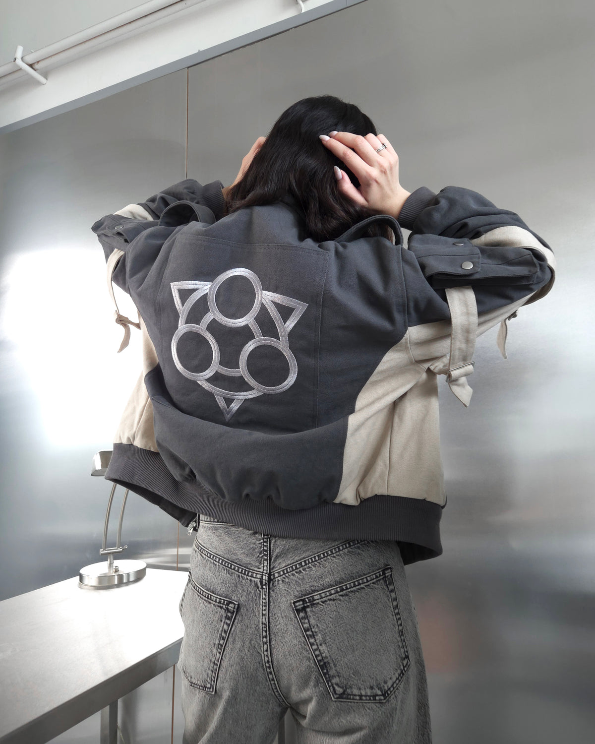 "The Raiders" - Canvas Clasp Bomber Jacket
