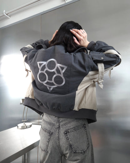 "The Raiders" - Canvas Clasp Bomber Jacket