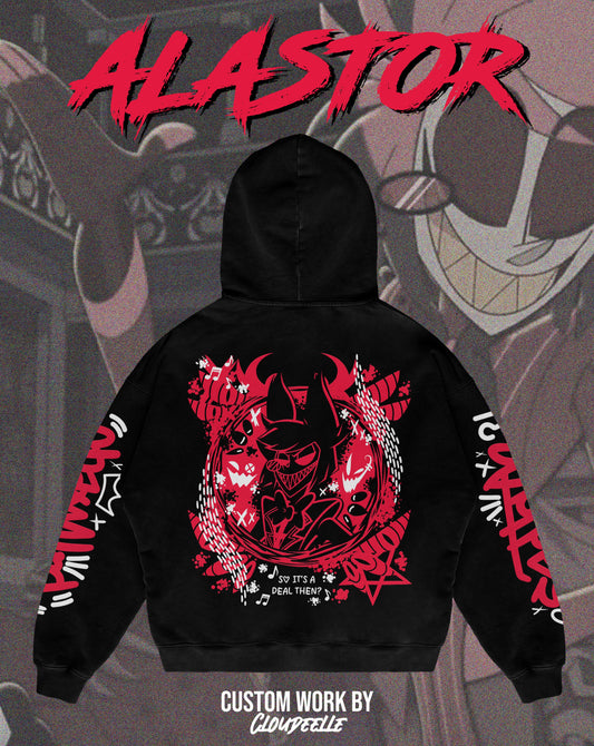 "Alastor" - Oversized ZIP-UP Hoodie