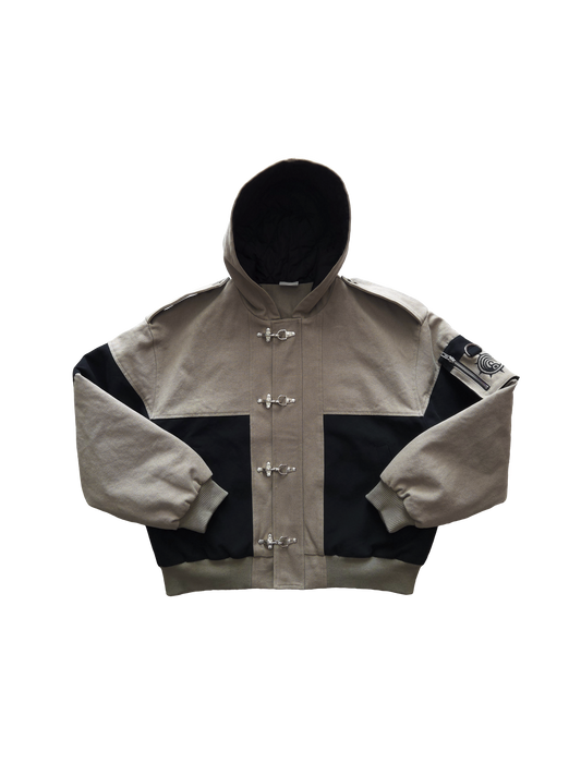 "The Cleaners" - Canvas Clasp Bomber Jacket