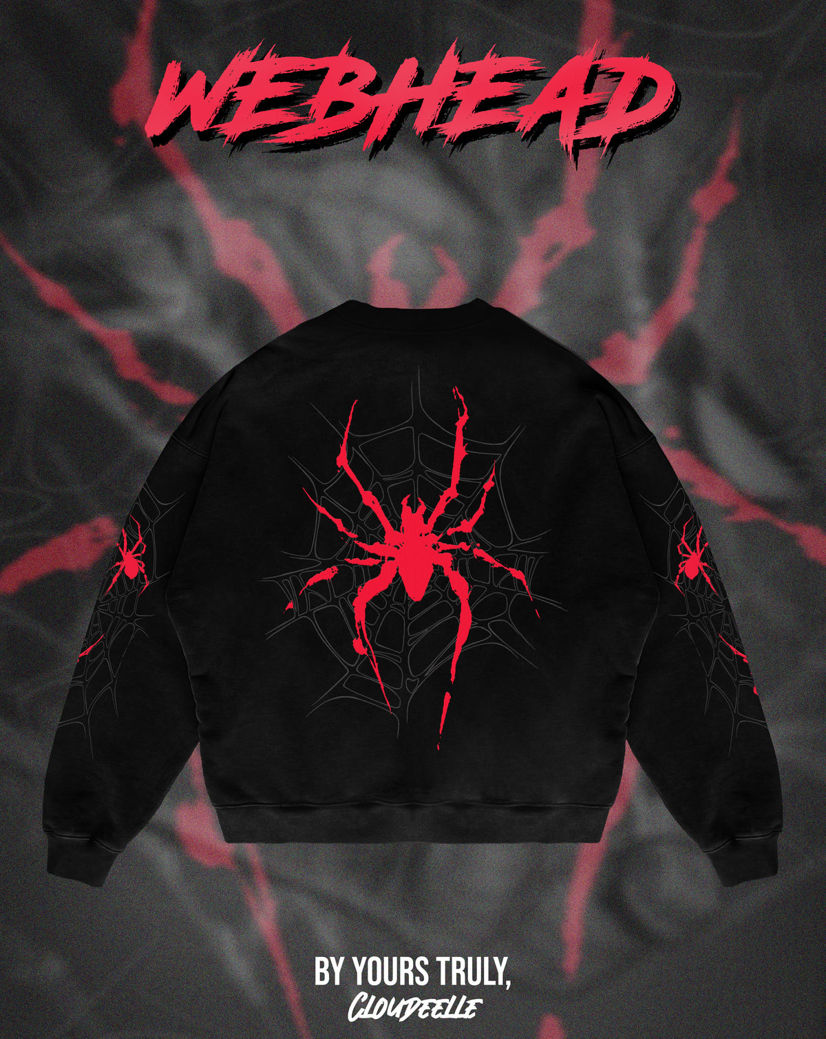 "Webhead" - Oversized Crewneck