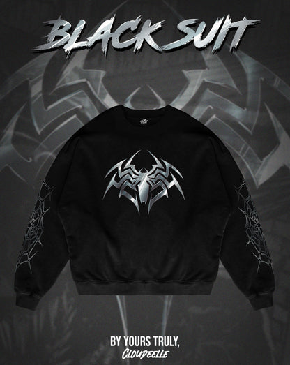 "Black Suit" - Oversized Crewneck