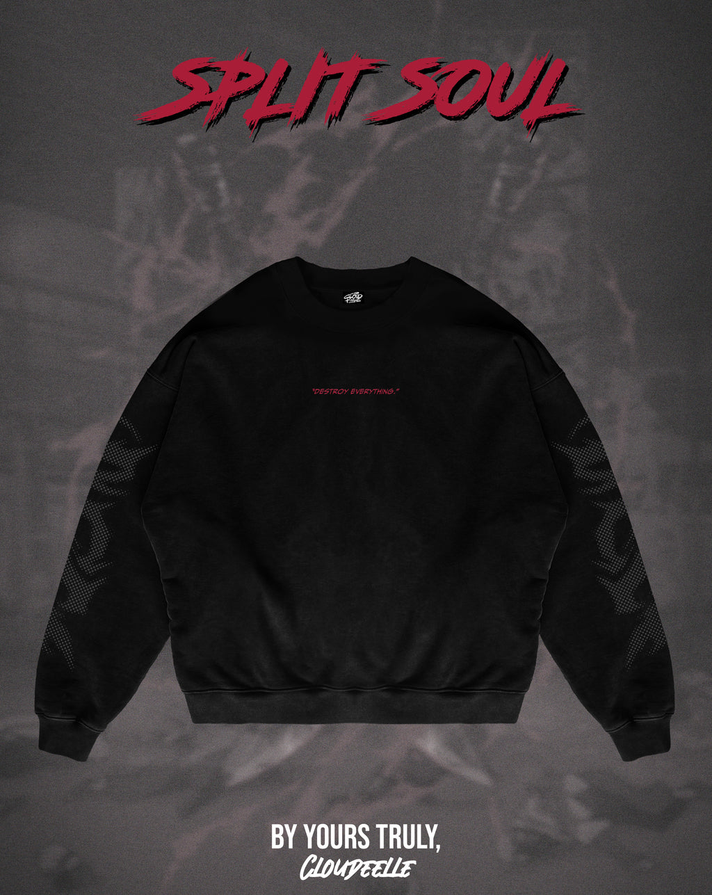 "Split Soul" - Oversized Crewneck
