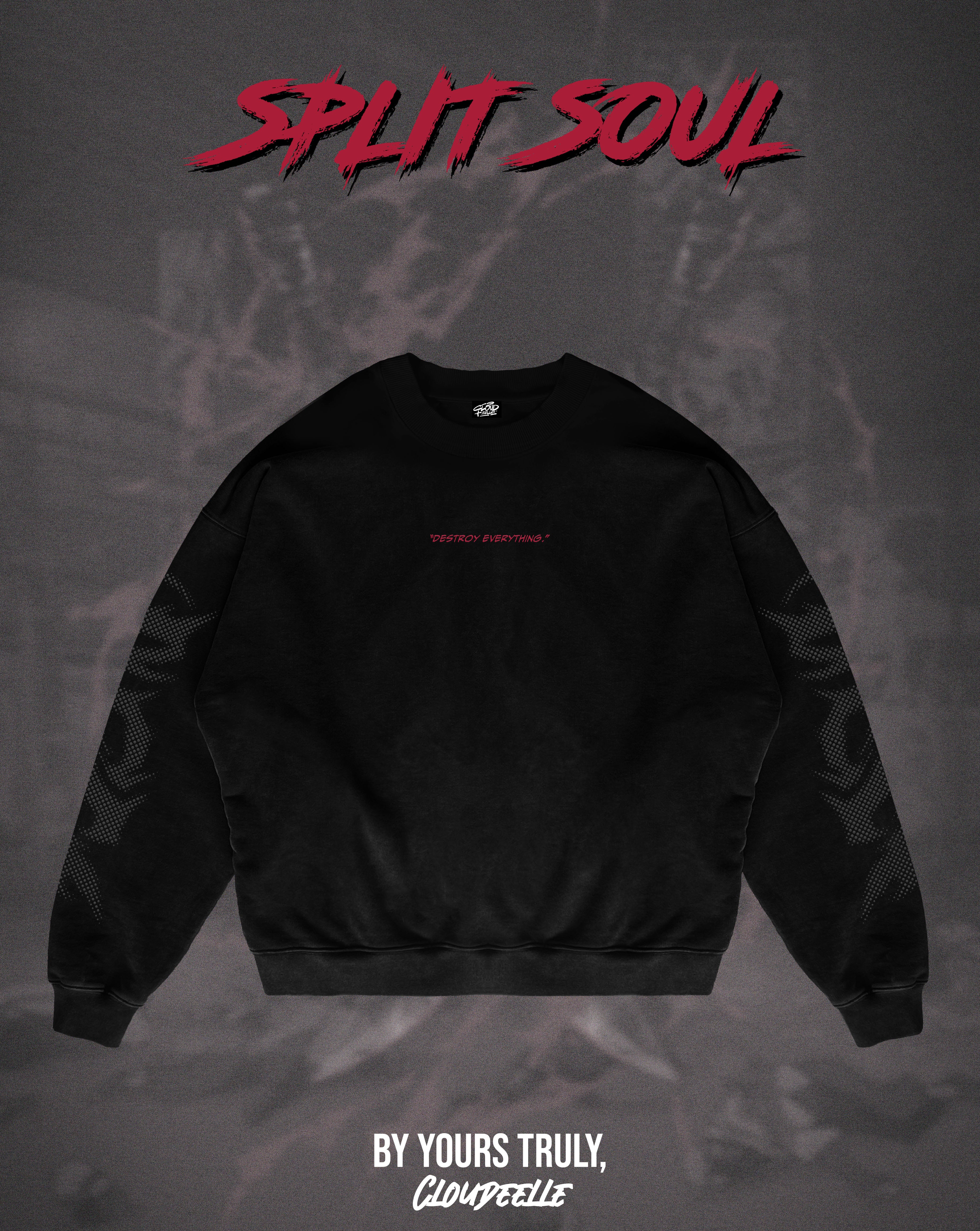 "Split Soul" - Oversized Crewneck