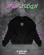 "Neurotoxin" - Oversized Crewneck (Black Version)