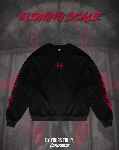 "Flowing Scale" - Oversized Crewneck