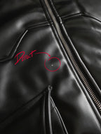 [IMPERFECT] "NC Legend" - PU Leather Jacket (Ready To Ship)