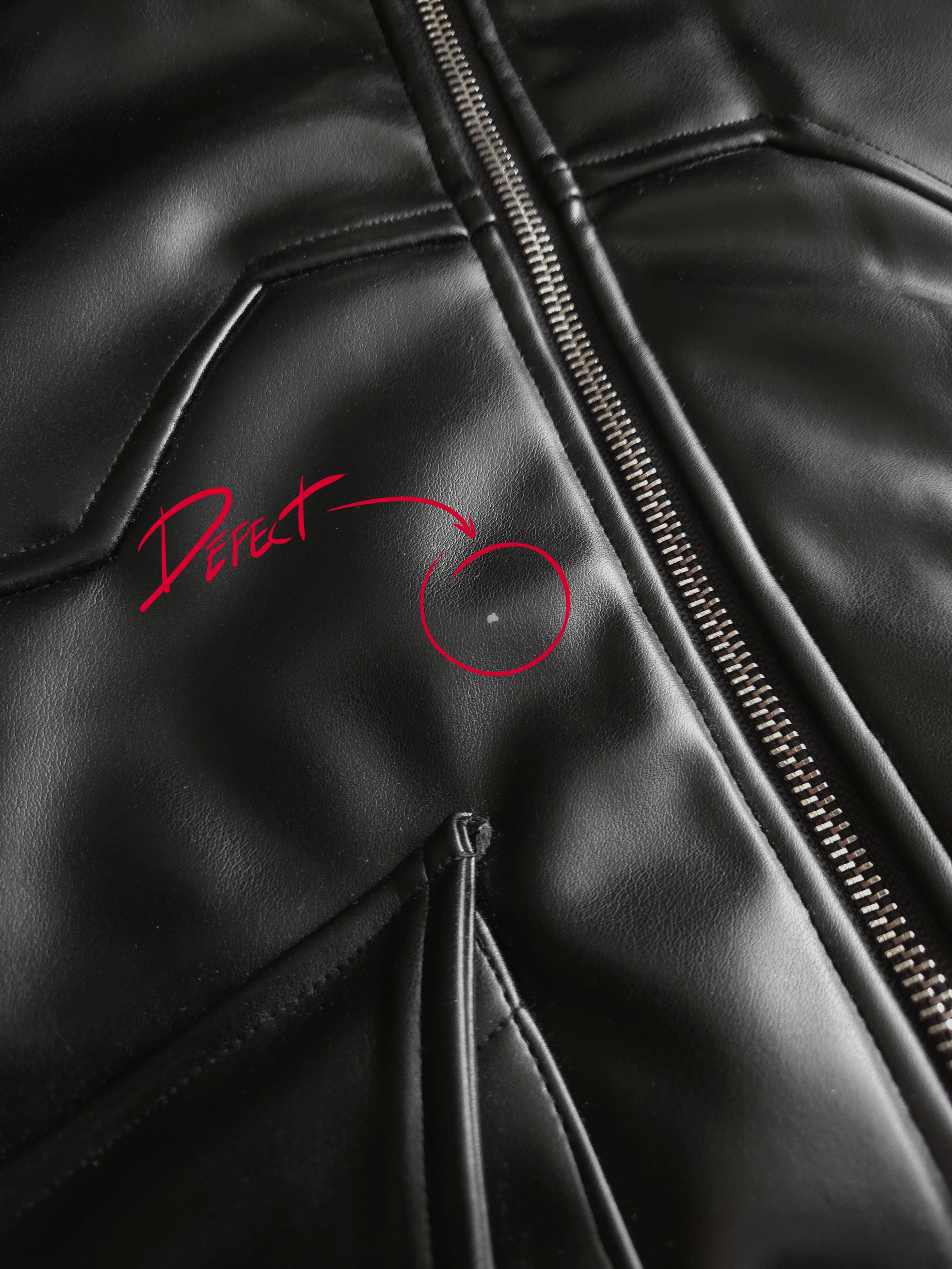 [IMPERFECT] "NC Legend" - PU Leather Jacket (Ready To Ship)
