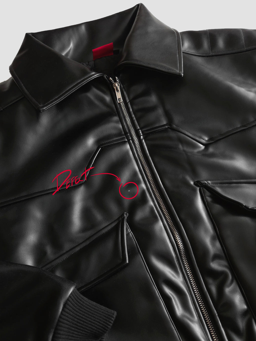 [IMPERFECT] "NC Legend" - PU Leather Jacket (Ready To Ship)