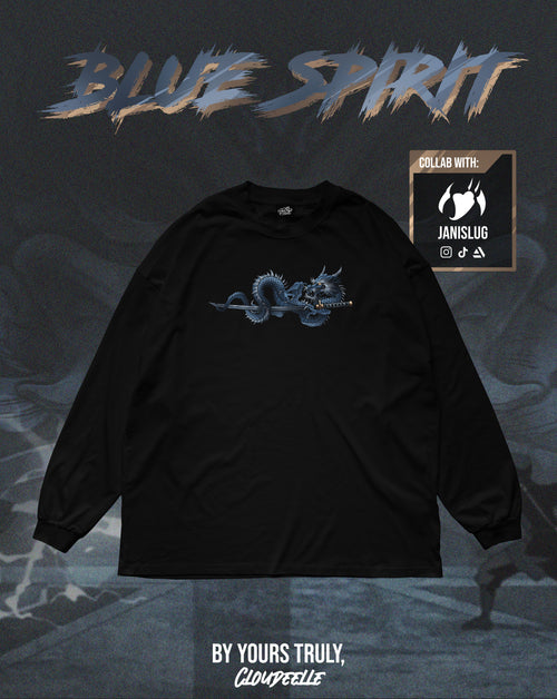 "Blue Spirit" - Oversized Longsleeve Tee